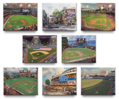 Major League Baseball™ Park Collection (Set of 8) - 8" x 10" Gallery Wrapped Canvas