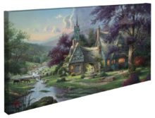 Clocktower Cottage – 16" x 31" Gallery Wrapped Canvas