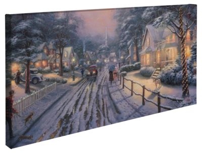 Hometown Christmas Memories – 16″ x 31″ Gallery Wrapped Canvas