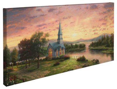 Sunrise Chapel – 16″ x 31″ Gallery Wrapped Canvas