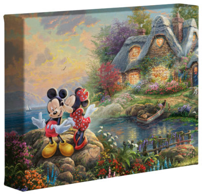 Mickey & Minnie Sweetheart Cove - 8" x 10" Gallery Wrapped Canvas