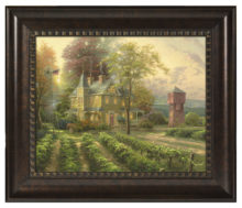 Abundant Harvest - 16" x 20" Brushstroke Vignette (Rich Burl Frame)