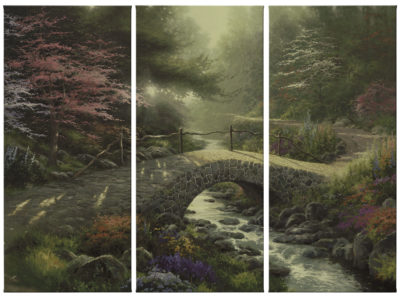 Bridge of Faith - 36" x 16" (Set of 3 Panels) Triptych Giclee Canvas (Set of Three)
