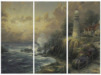 Light of Peace, The - 36" x 16" (Set of 3 Panels) Triptych Giclee Canvas (Set of Three)