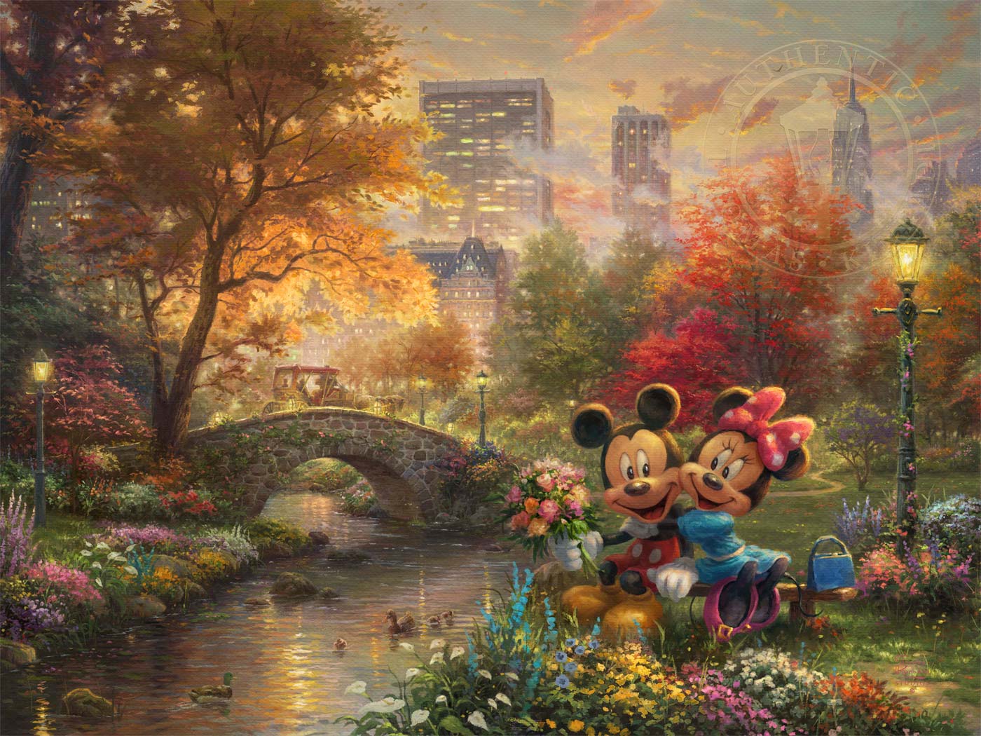 Disney Mickey and Minnie - Sweetheart Bridge – Thomas Kinkade Studios