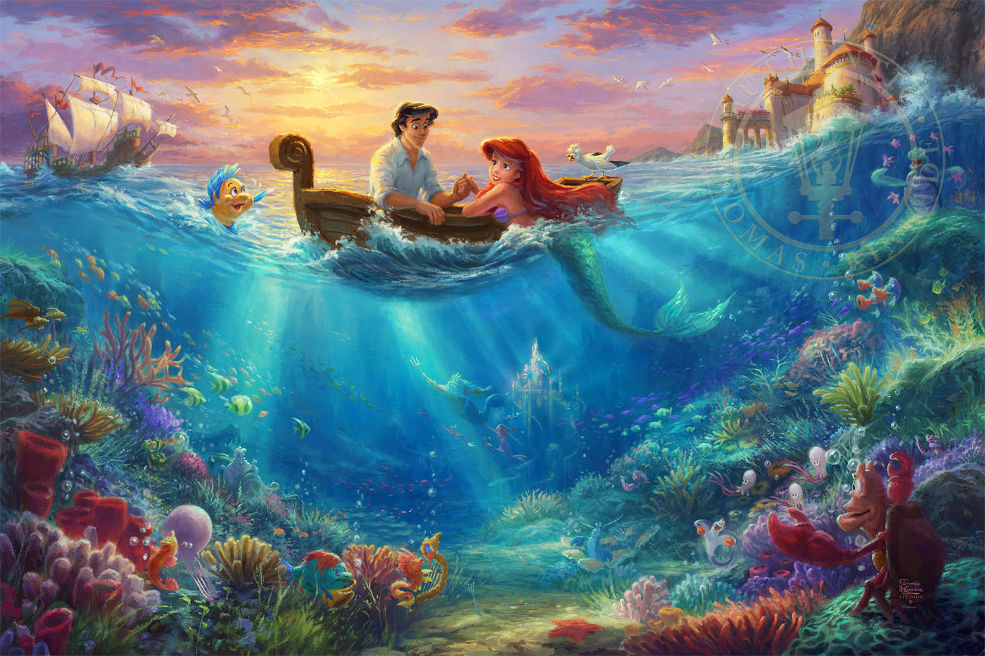 Little Mermaid Falling in Love, Art Art Edition Sale - Limited The For