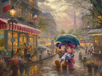 Mickey and Minnie in Paris – Limited Edition Art