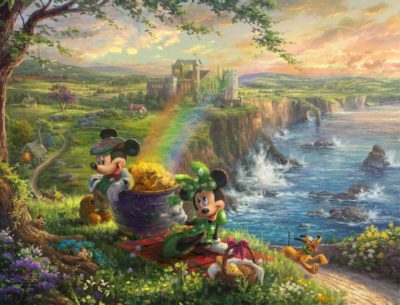 Mickey and Minnie in Ireland - Limited Edition Art
