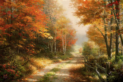 A Walk Down Autumn Lane - Limited Edition Art