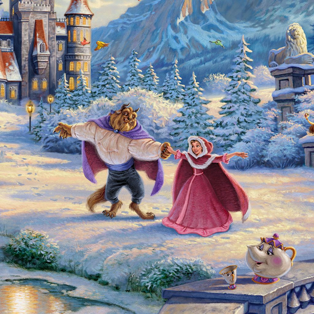 Beauty and the Beast's Winter Enchantment - Limited Edition Art Art For