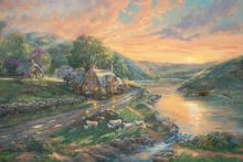 Daybreak Emerald Valley Painting