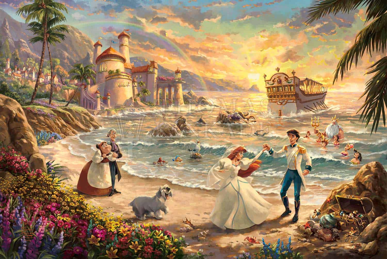 Thomas Kinkade Disney's The Little Mermaid II Prestige Home Collection 