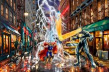 Limited Edition Marvel Thor Painting by Thomas Kinkade Studios